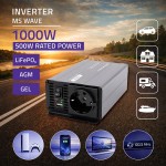 Qoltec Przetwornica napięcia MS Wave | 12V na 230V | 500/1000W