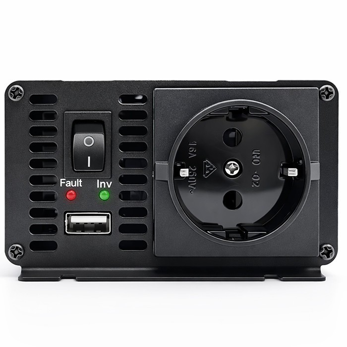 Qoltec Przetwornica napięcia MS Wave | 12V na 230V | 500/1000W