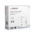 Firesco Czujnik tlenku węgla Tuya/WiFi FCO-850 WF, czujnik tlenku węgla z komunikacja WiFi, Tuya / Smart Life, autonomiczny czujnik tlenku