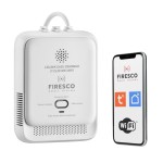 Firesco Czujnik gazu ziemnego JT-ZL2010W z funkcją komunikacji  Tuya / Smart Life, czujnik gazu z wbudowanym modułem łącznosci WiFi,czujnik gazu ziemn