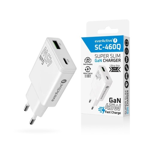 everActive Ładowarka sieciowa GaN QC3.0 45W SC-460Q