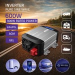 Qoltec Przetwornica napięcia Pure Sine Wave | 12V na 230V | 300/600W