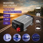 Qoltec Przetwornica napięcia Pure Sine Wave | 12V na 230V | 500/1000W