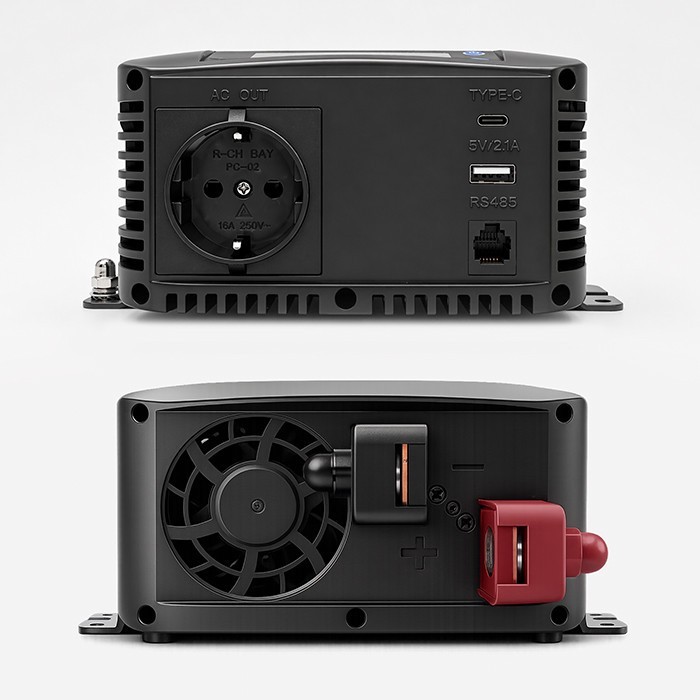 Qoltec Przetwornica napięcia Pure Sine Wave | 12V na 230V | 500/1000W