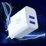 3MK Ładowarka sieciowa 10W 2xUSB-A 2,4A FlowPower biała