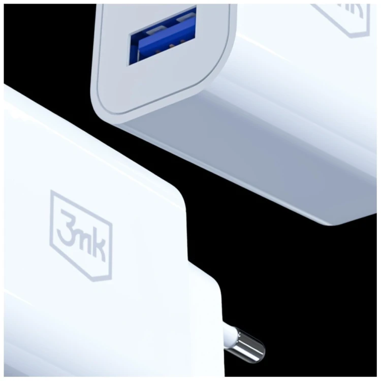 3MK Ładowarka sieciowa 10W 2xUSB-A 2,4A FlowPower biała