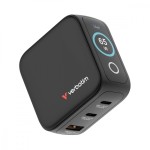 Verbatim Ładowarka Mini GaN 65W TFT 2xUSB-C 1xUSB-A  EU/UK/USA 30238