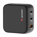 Verbatim Ładowarka Mini GaN 65W TFT 2xUSB-C 1xUSB-A  EU/UK/USA 30238