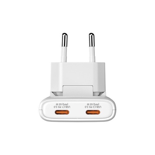 Verbatim Ładowarka Fold n GO GaN 65W 2xUSB-C PD 3.0 PPS biała