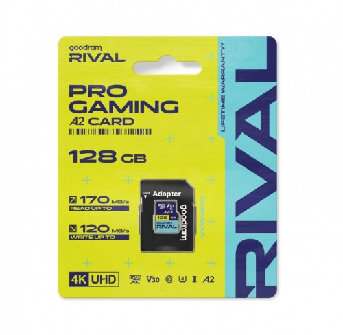 GOODRAM Karta pamięci microSD 128GB Rival UHS-I V30 U3 C10 A2 170/120MBs