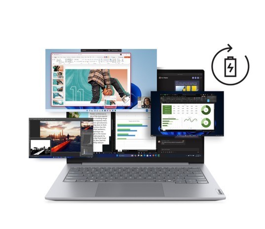 Lenovo Laptop ThinkBook 14 G8 21SJ00V6PB W11Pro Ultra 5 225U/16GB/512GB/INT/14.0 WUXGA/Luna Grey/3YR OS + CO2 Offset