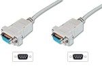 Digitus Kabel połączeniowy RS232 null-modem Typ DSUB9/DSUB9 Ż/Ż 1,8m szary