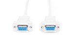 Digitus Kabel połączeniowy RS232 null-modem Typ DSUB9/DSUB9 Ż/Ż 1,8m szary