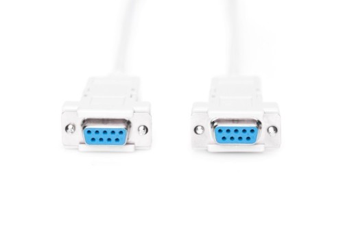 Digitus Kabel połączeniowy RS232 null-modem Typ DSUB9/DSUB9 Ż/Ż 1,8m szary
