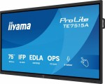 IIYAMA Monitor interaktywny 75 cali TE7515A-B2AG, VA,4K,40pkt,550cd,DeepContrast-IR+,    HDMI x2,DP,USB-C, 2 x 20W, OPS Slot x1, 5xUSB, 2xRJ45,8-Array
