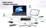 i-tec Stacja dokująca Thunderbolt 5 Triple Display Docking Station M.2 slot 6xUSB 2.5 GLAN PD 140W
