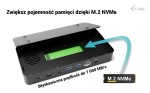 i-tec Stacja dokująca Thunderbolt 5 Triple Display Docking Station M.2 slot 6xUSB 2.5 GLAN PD 140W