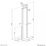 Neomounts Podstawka podłogowa do tabletu FL15-628BL1 STAND TABLET
