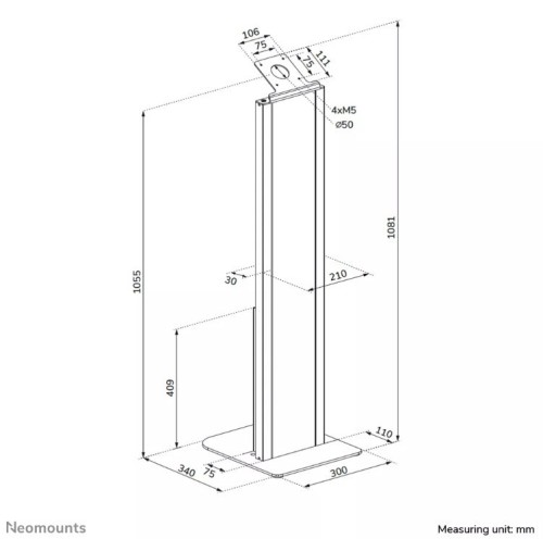Neomounts Podstawka podłogowa do tabletu FL15-628BL1 STAND TABLET