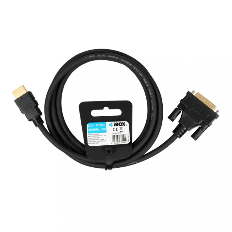 iBOX Kabel HDMI do DVI FullHD 1080p 2 m