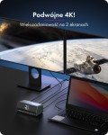 IcyBox Stacja dokująca IB-DK2300-CH 11w1 USB, HDMI, 100W PD, LAN