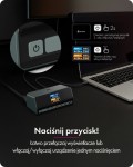 IcyBox Stacja dokująca IB-DK2300-CH 11w1 USB, HDMI, 100W PD, LAN