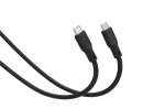 Digitus Kabel połączeniowy silikonowy USB-C-USB-C | USB 4 ver.2.0 80Gbps | 8K@60Hz | PD 3.1 240W| 0,5m | czarny