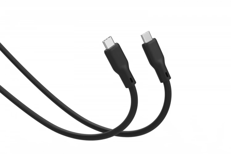 Digitus Kabel połączeniowy silikonowy USB-C-USB-C | USB 4 ver.2.0 80Gbps | 8K@60Hz | PD 3.1 240W| 0,5m | czarny