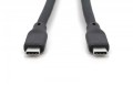 Digitus Kabel połączeniowy silikonowy USB-C-USB-C | USB 4 ver.2.0 80Gbps | 8K@60Hz | PD 3.1 240W| 1,0m | czarny