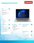 Lenovo Laptop ThinkBook 16 G9 21UT0078PB W11 Home 5 220/16GB/512GB/INT/16.0 WUXGA/Arctic Grey/3YRS OS + CO2 Offset
