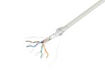 Lanberg Kabel LAN SFTP kat.5e 305m drut CU LSZH CRP+FLUKE PASSED szary