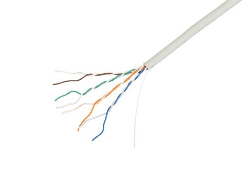 Lanberg Kabel LAN UTP kat.5e 305m drut CU LSZH CPR+FLUKE PASSED szary