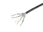 Lanberg Kabel LAN SFTP Kat.7 305M drut outdoor CU FLUKE PASSED czarny