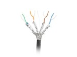 Lanberg Kabel LAN SFTP Kat.7 305M drut outdoor CU FLUKE PASSED czarny