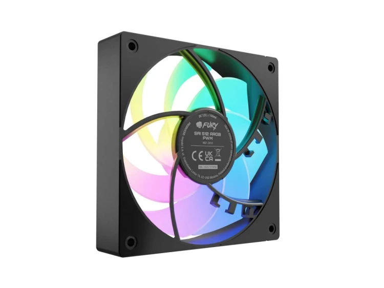 Fury Zestaw 3 wentylatorów Fury Sai S12 ARGB PWM czarny