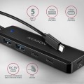 AXAGON HUB 4-portowy 5gbps 2x USB-A 2x USB-C , USB-C power IN 19cm kabel HUE-C2C