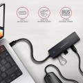 AXAGON HUB 4-portowy 5gbps 2x USB-A 2x USB-C , USB-C power IN 19cm kabel HUE-C2C