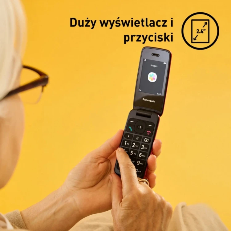 Panasonic Telefon komórkowy KX-TU410 EXR 4G czerwony