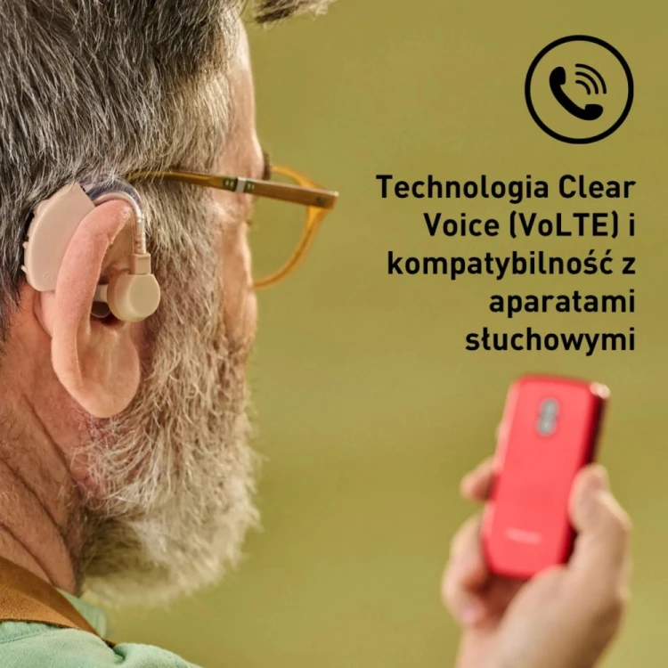 Panasonic Telefon komórkowy KX-TU410 EXR 4G czerwony