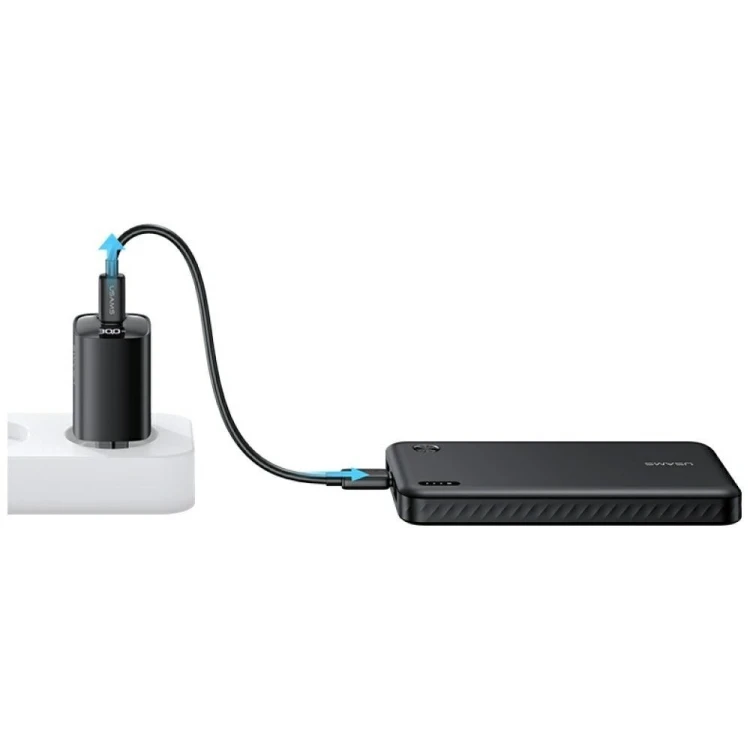 USAMS Powerbank PB83 10000mAh PD 2xUSB-A USB-C czarny