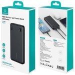 USAMS Powerbank PB83 10000mAh PD 2xUSB-A USB-C czarny