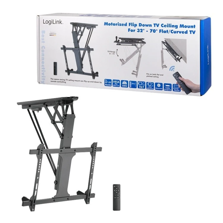 LogiLink Uchwyt sufitowy do TV, 32-70 cali, maksymalnie 35kg. elektryczny