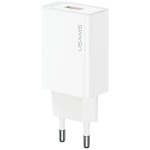 USAMS Ładowarka sieciowa T69 18W USB-A biała