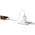 USAMS Ładowarka sieciowa T69 18W USB-A biała