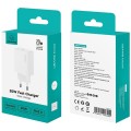 USAMS Ładowarka sieciowa T69 20W USB-C biały