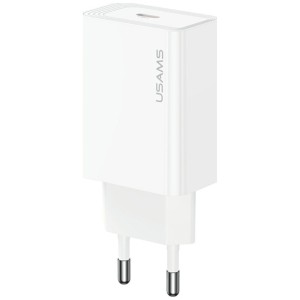 USAMS Ładowarka sieciowa T69 30W USB-C biały