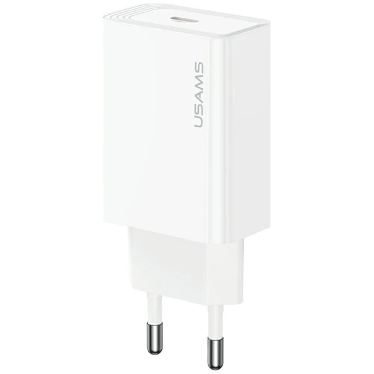 USAMS Ładowarka sieciowa T69 30W USB-C biały