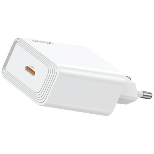 USAMS Ładowarka sieciowa T69 30W USB-C biały