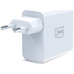 3MK Ładowarka sieciowa 45W PD 3.0 QC4+ USB-A USB-C biała