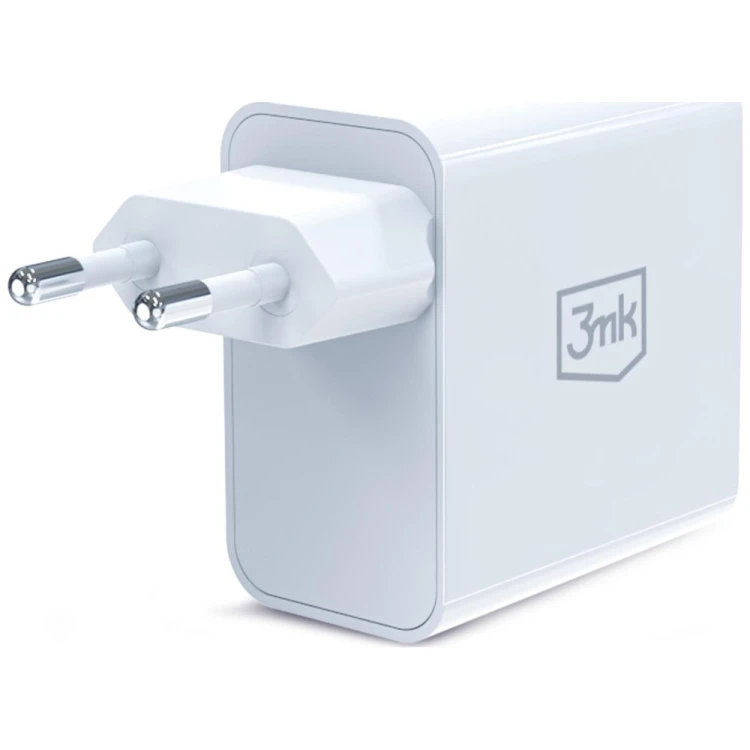 3MK Ładowarka sieciowa 45W PD 3.0 QC4+ USB-A USB-C biała